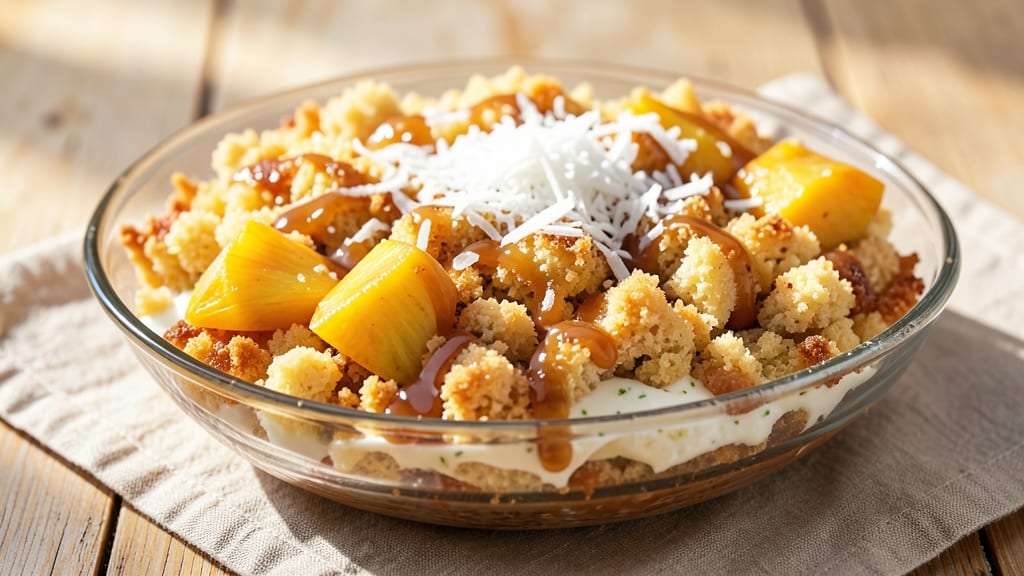 Aloha Pie Crumble Recipe: Tropical Coconut and Pineapple Crunch
