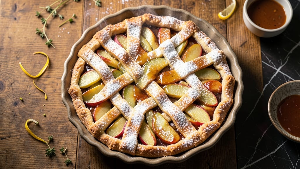 Almond Apple Pie Recipe: Crunchy Topping and Spiced Filling Fusion