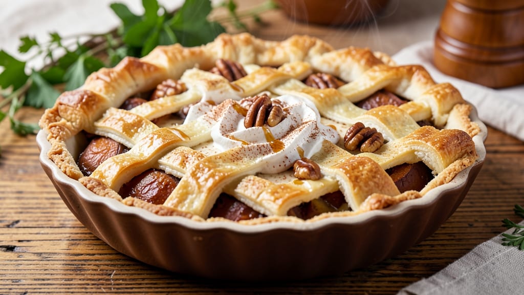 Say McIntosh Sweet Potato Pie Recipe: Foil-Sealed Crust and Spiced Vanilla Swirls