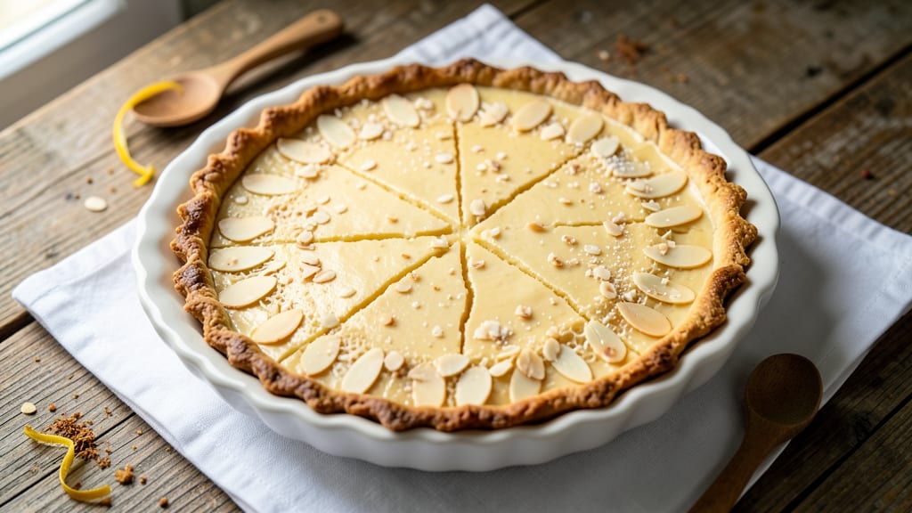 Almond Custard Pie Recipe: Nutty Crunch Meets Silky Vanilla Bliss