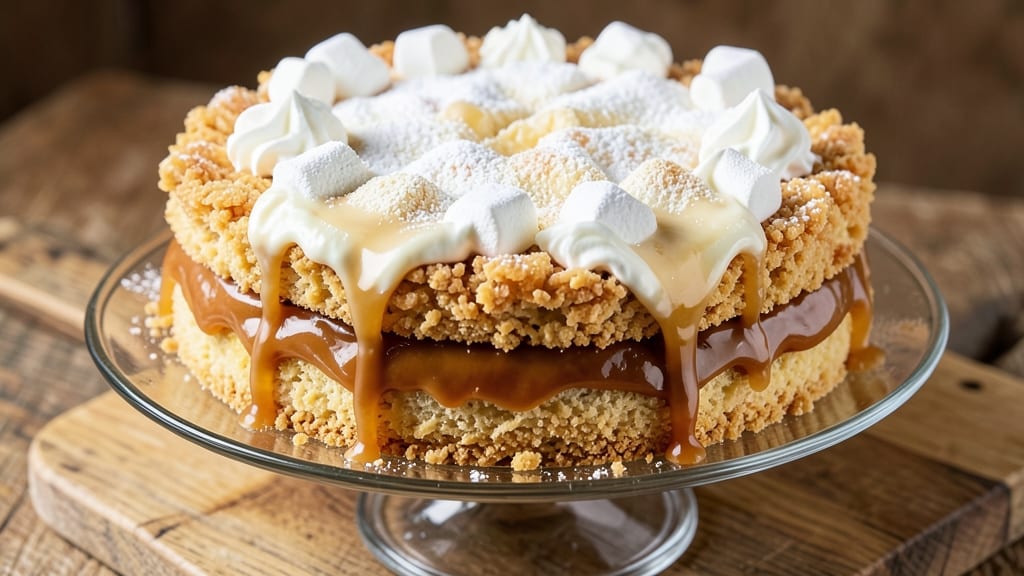 Rice Krispie Cake Moulding Recipe: Crunchy Clusters with Foil-Sealed Vanilla Rivers