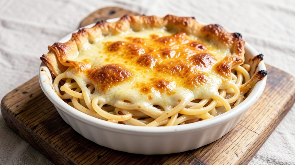 Old Chicago Spaghetti Pie Recipe: Buttery Crust and Creamy Vanilla Swirls in One Dish