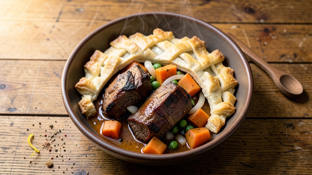 Slow Cooker Beef Pot Pie Recipe: Foolproof Flaky Crust Over Rich Gravy
