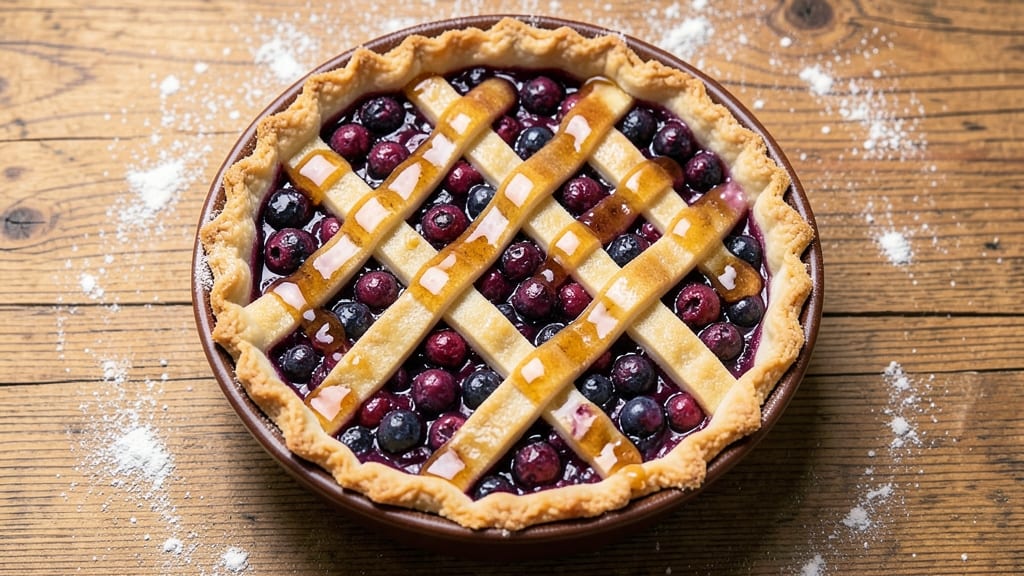 Alaska Blueberry Pie Recipe: Wild Sweetness With Crispy Lattice Top