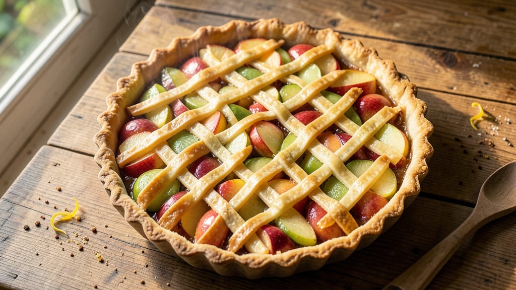 10-Inch Deep Dish Apple Pie Recipe: Caramelized Top Layer and Buttery Crust Crunch