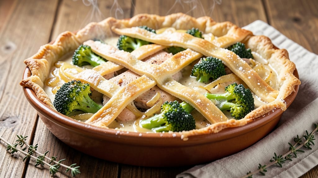 Amy's Broccoli Pot Pie Recipe: Foolproof Flaky Crust Over Creamy Cheese Gravy