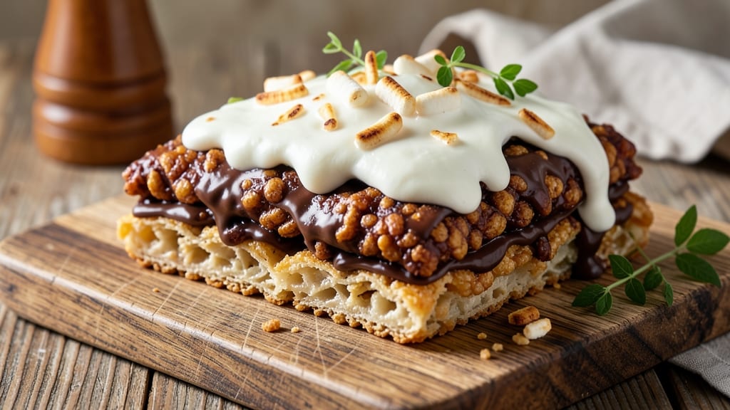 Rice Krispie Chocolate Rolls Recipe: Crunchy Clusters with Gooey Chocolate Rivers