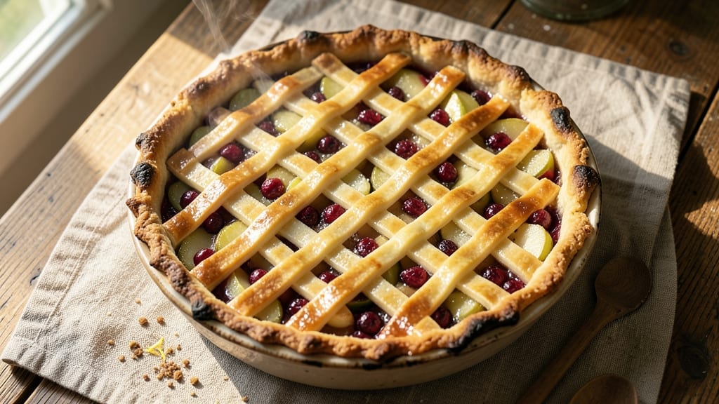 Apple Cranberry Slab Pie Recipe: Tart-Sweet Fruit Layers With Buttery Crust