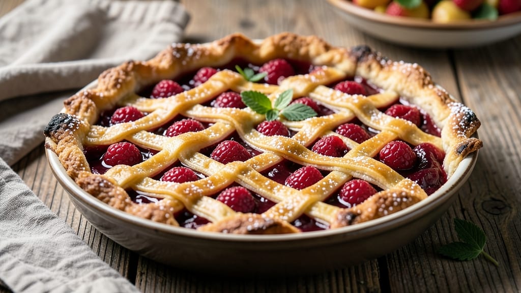 Amish Raspberry Pie Recipe: Rustic Crust and Bursting Berries