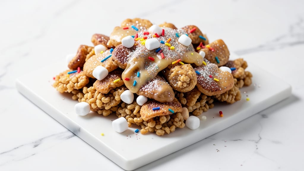 Rice Krispie Cake Decorating Recipe: Edible Glitter Clusters for Festive Elegance