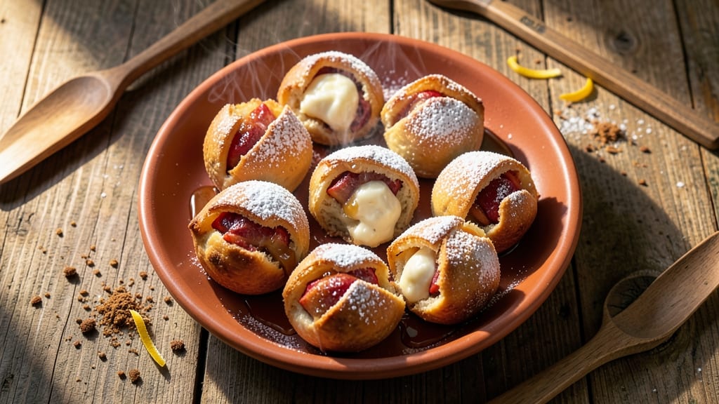 Air Fryer Apple Pie Bombs Recipe: Crunchy-Caramelized Crusts With Gooey Vanilla Cores
