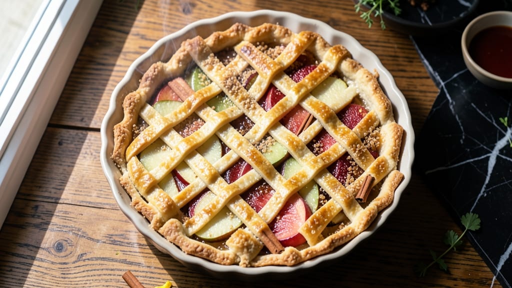 Stay-At-Home Chef's Apple Pie Recipe: Double-Crust Lattice That Stays Golden