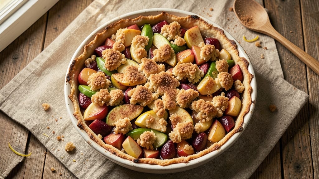 Apple Crumble Pie Recipe Sally's Baking Addiction: Warm Spice and Buttery Topping Magic