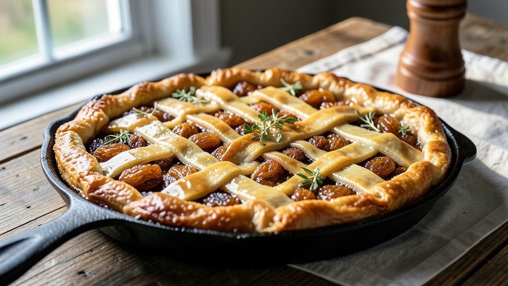 Amish Raisin Pie Recipe: Spiced Filling with Crunchy Cluster Magic