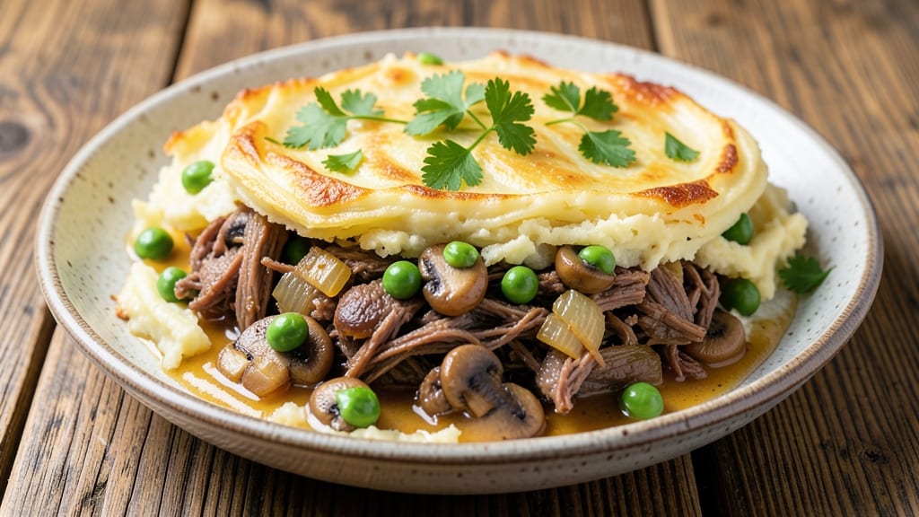 Shepherd's Pie Recipe Using Leftover Roast Lamb: Savory Lamb and Mashed Potato Topper
