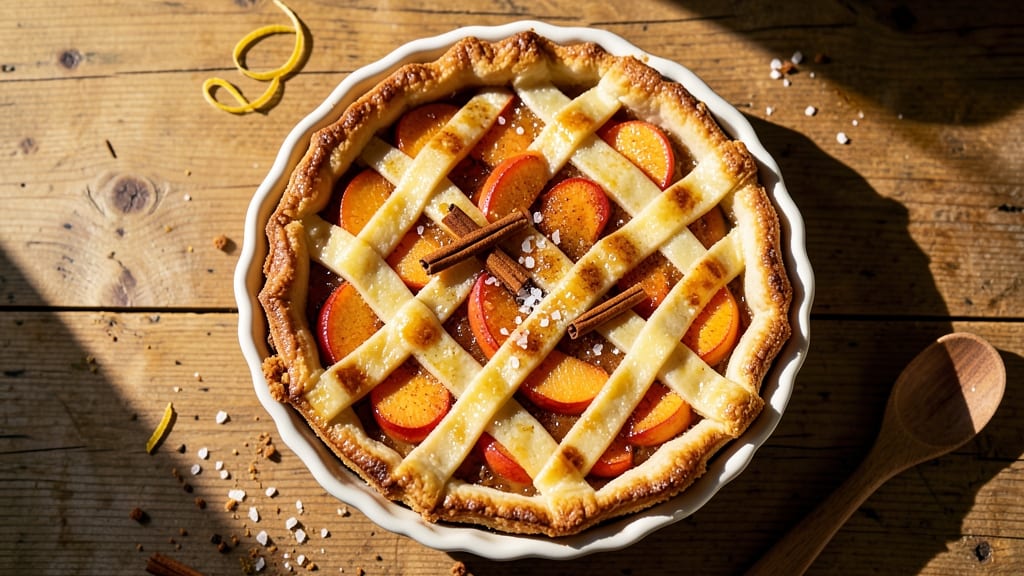 5 Star Peach Pie Recipe: Golden Crust and Juicy Fruit Layers
