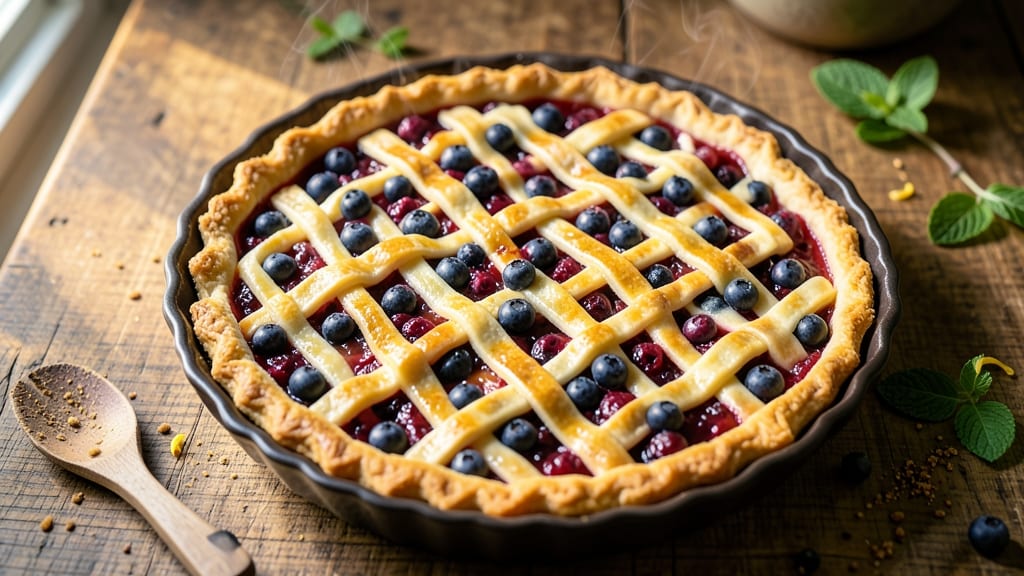 Anna Olson's Blueberry Pie Recipe: Deep-Dish Crust and Bursting Berries
