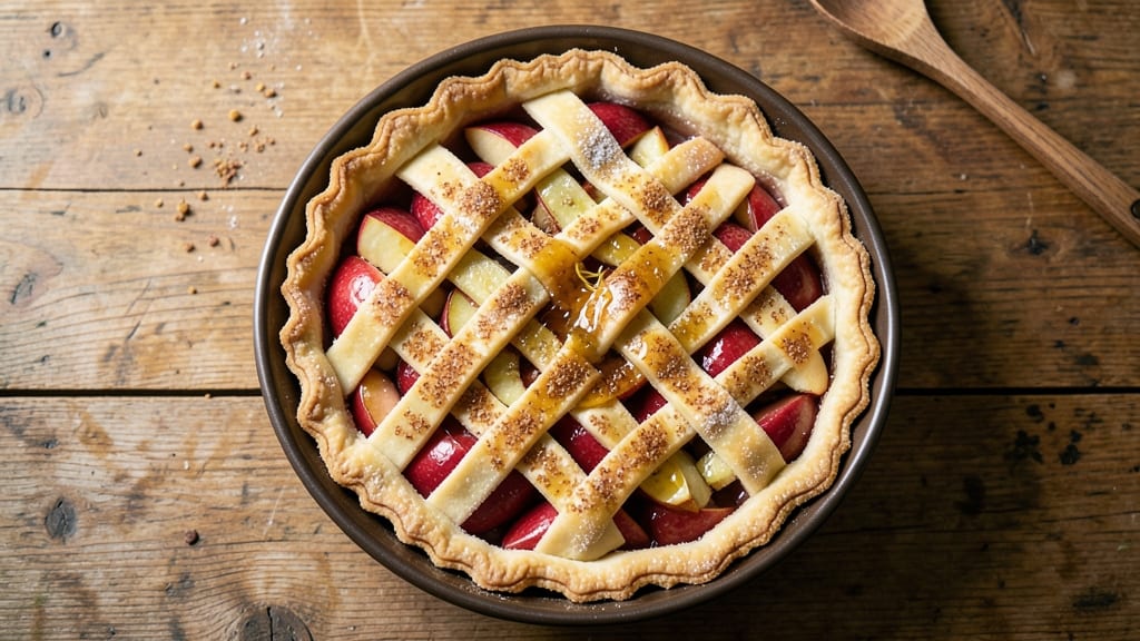 Red Apple Pie Recipe From Scratch: Tart-Sweet Crust That Shines Through Baking