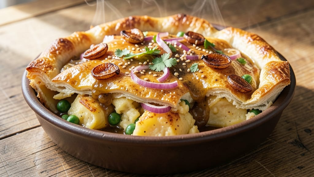 Samosa Pot Pie Recipe: Warm Spice and Crispy Lattice Fusion