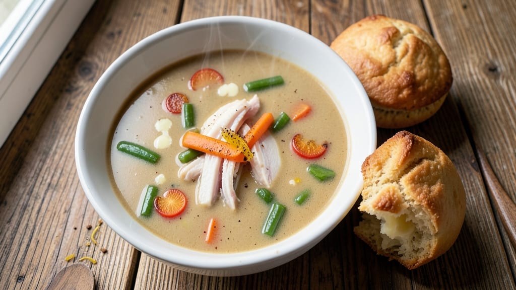 Progresso Chicken Pot Pie Soup With Pillsbury Biscuits Recipe: Golden Top, Creamy Filling, One-Pot Magic