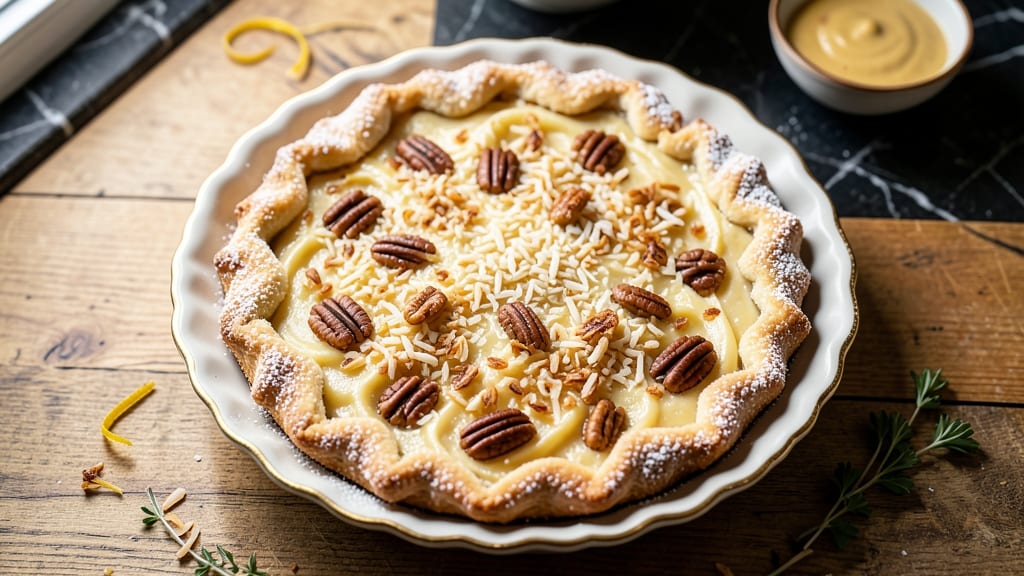 Amish Coconut Pie Recipe: Nutty-Creamy Swirls With Foil-Sealed Crust