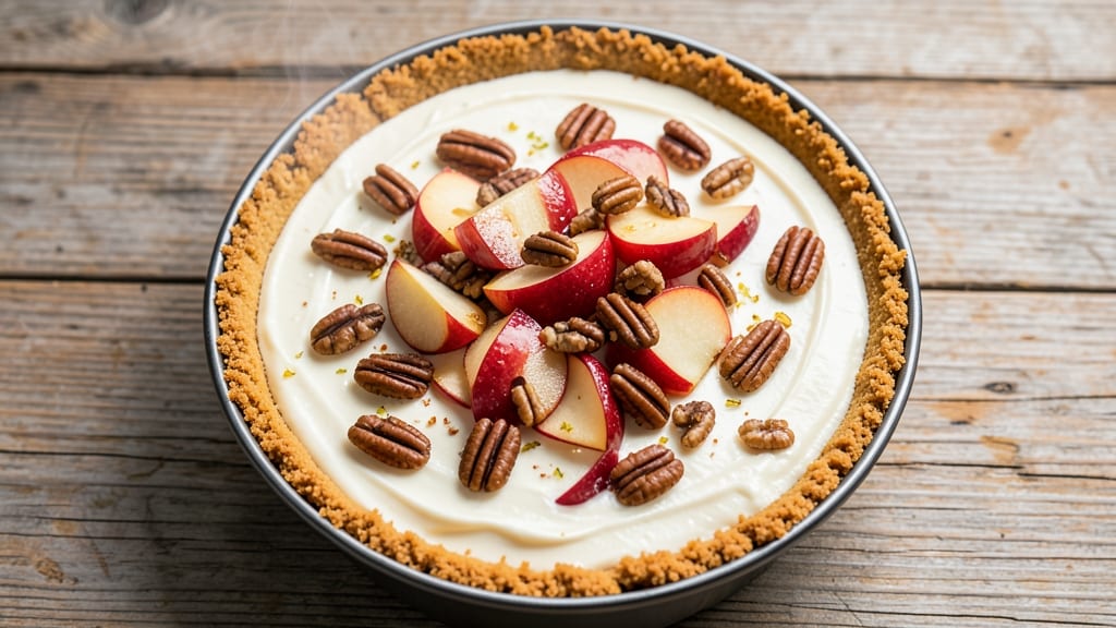 Apple Pecan Pie Cheesecake Recipe: Nutty-Sweet Layers With Crunchy Topping