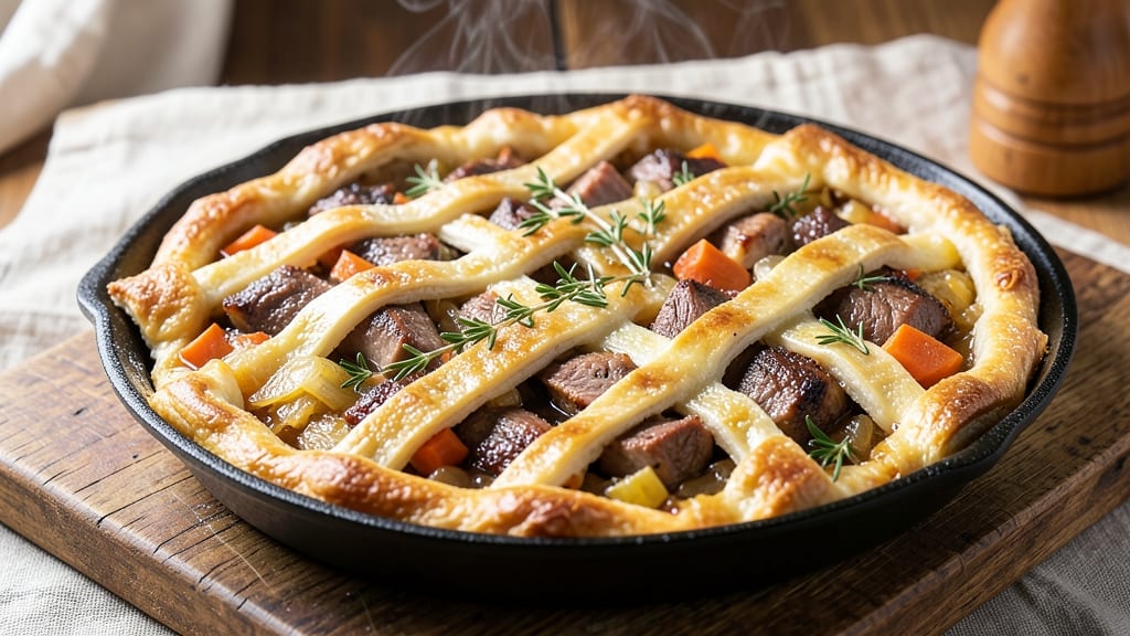 3 Meat Pie Recipe: Savory Layers With Flaky Crust and Rich Gravy