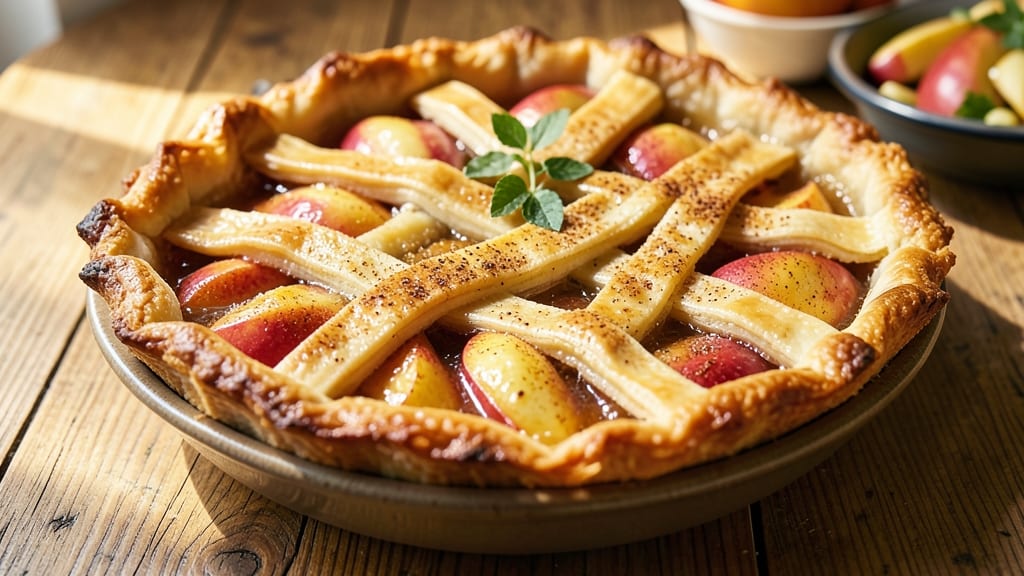 Stayman's Apple Pie Recipe: Buttery Lattice Crust Over Spiced Apple Filling