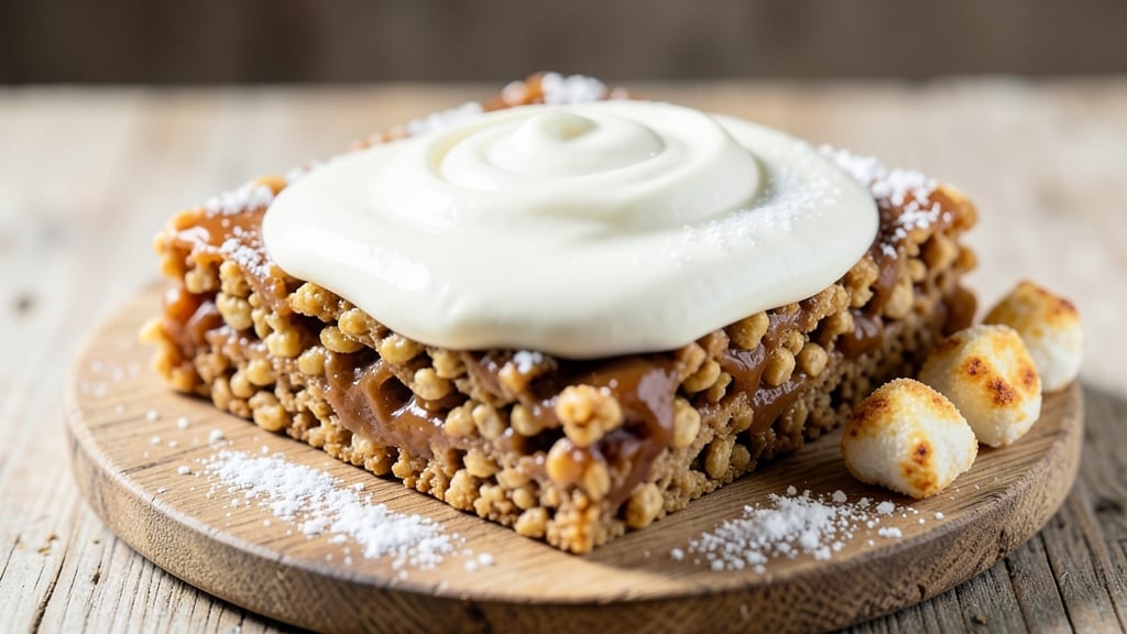 Rice Krispie Treats Recipe 6 Cups: Crunchy Clusters with Vanilla Buttercream Rivers