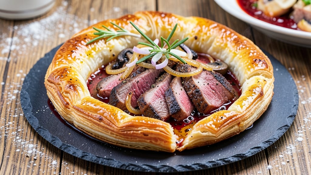 Roast Beef Meat Pie Recipe: Flaky Pastry Hugs Savory Gravy and Tender Meat
