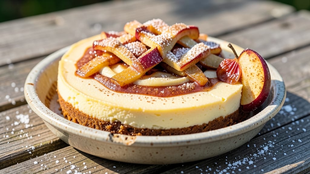 Apple Pie Cheesecake Recipe: Carnival Eats Twist With Crunchy Topping