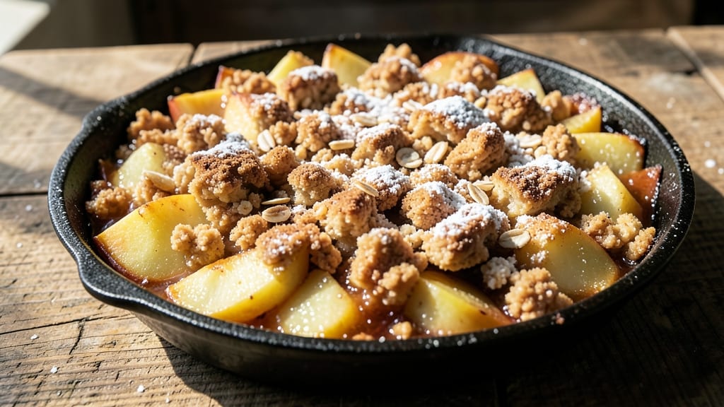 Southern Apple Crumble Pie Recipe: Buttery Topping Meets Spiced Apple Filling