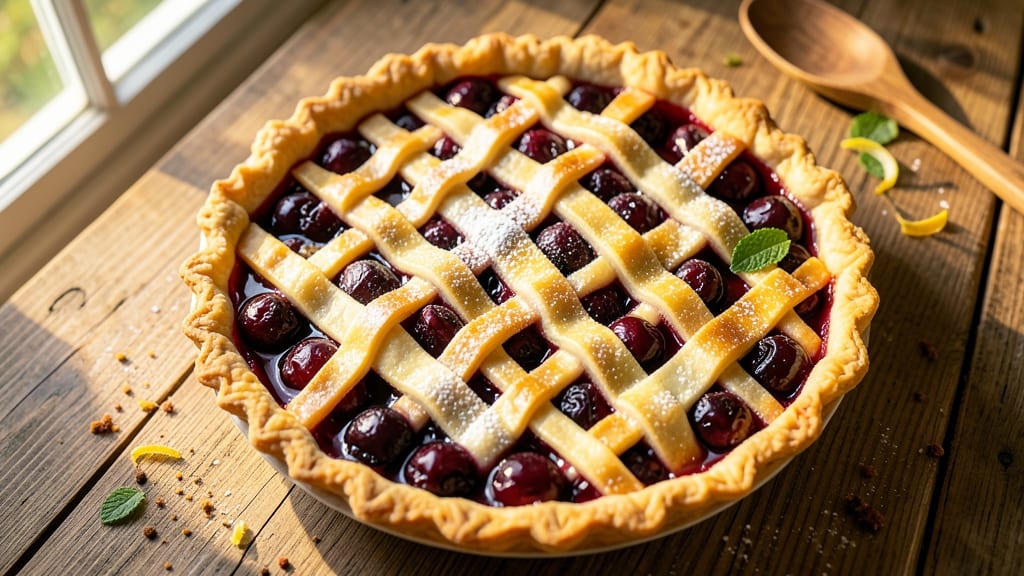 America's Test Kitchen Cherry Pie Recipe: Double-Crust Lattice With Bursting Juicy Fruit