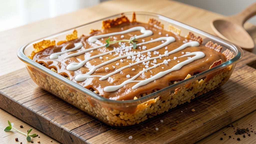 Rice Krispie Treats Recipe for 8x8 Pan: Crunchy Clusters With Foil-Sealed Vanilla Rivers