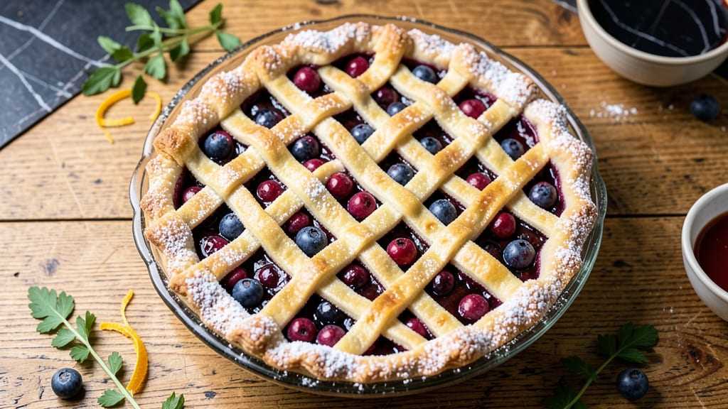 2 Crust Blueberry Pie Recipe: Bursting Berries and Buttery Layers