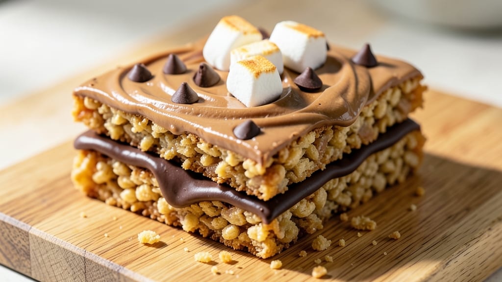Rice Krispie Treat Bars Recipe: No-Bake, Fudgy-Crispy Layered Magic