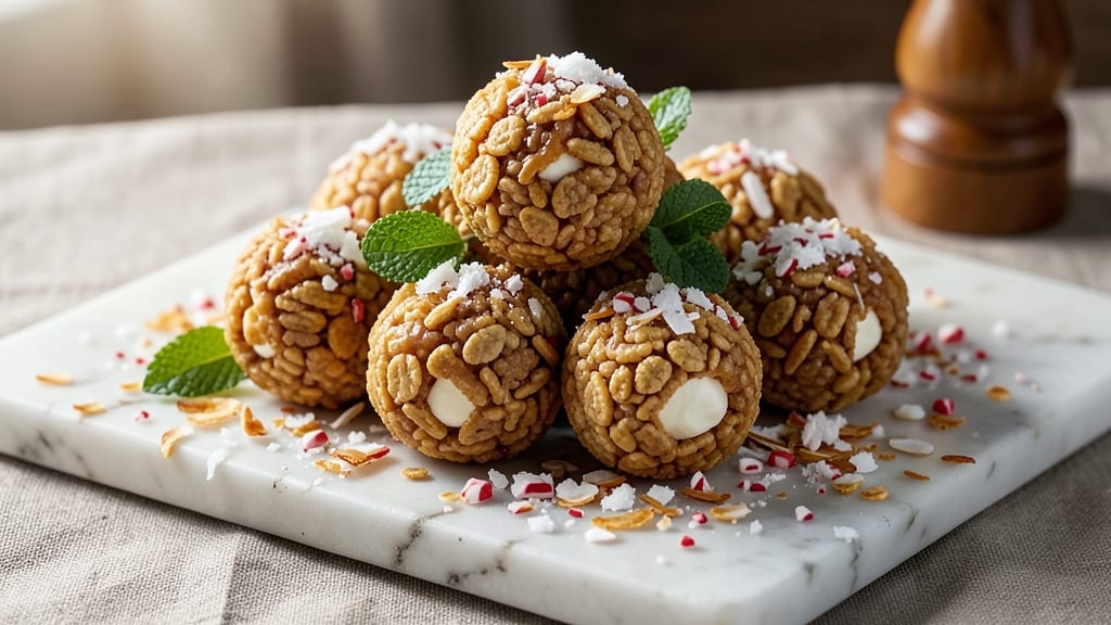Rice Krispie Snowballs Recipe: Crunchy Clusters With Melty Marshmallow Rivers