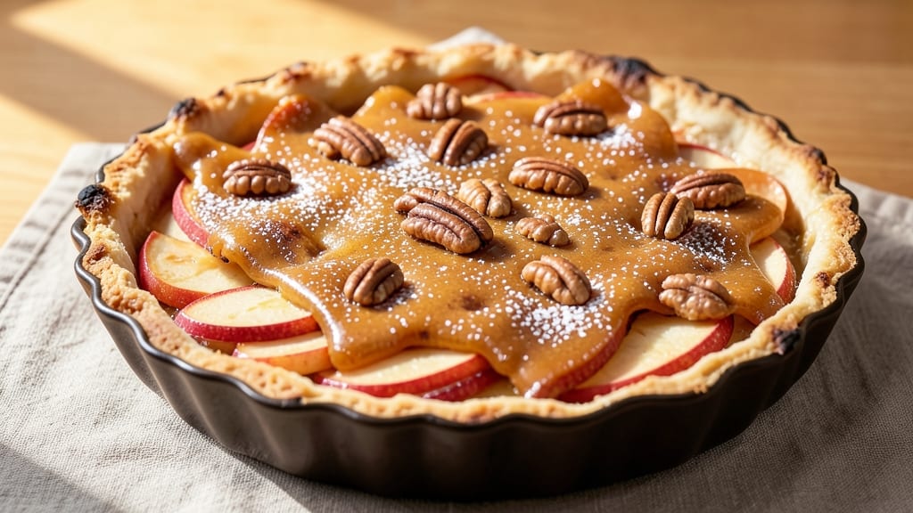 Apple Pecan Praline Pie Recipe: Caramelized Nuts and Buttery Crust Harmony