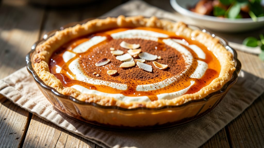 Raw Sweet Potato Pie Recipe: Spiced Velvety Filling with Foil-Sealed Crust