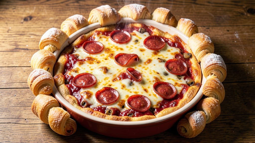 Pizza Pot Pie Recipe with Crescent Rolls: Crispy Top, Savory Gravy, One-Dish Wonder
