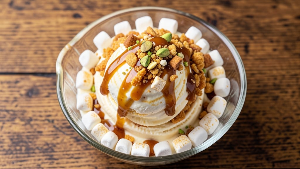 Rice Krispie Ice Cream Dessert Recipe: Marshmallow-Cream Cheese Fusion in 10 Minutes