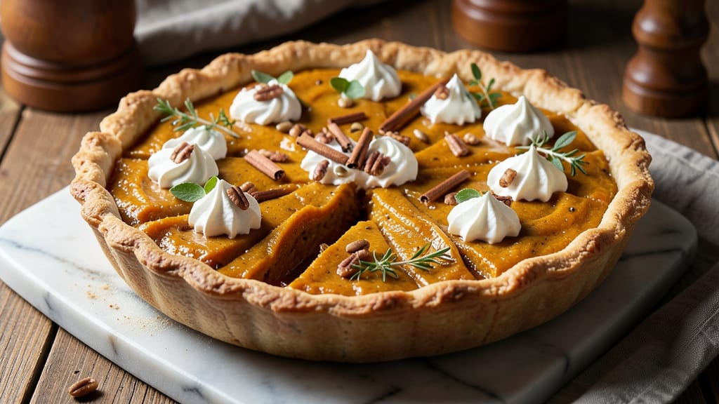 9.5-Inch Pumpkin Pie Recipe: Classic Spice and Foil-Sealed Crust Brilliance